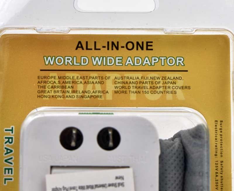 Adaptador de tomada de viagem mundial